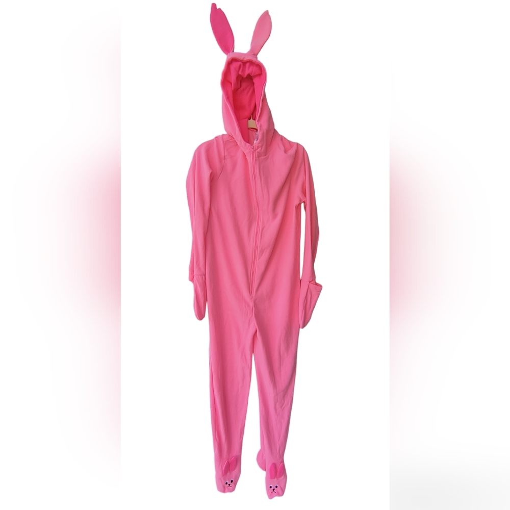 A Christmas Story Unisex Ralphie Deranged Bunny Costume Pajamas XL